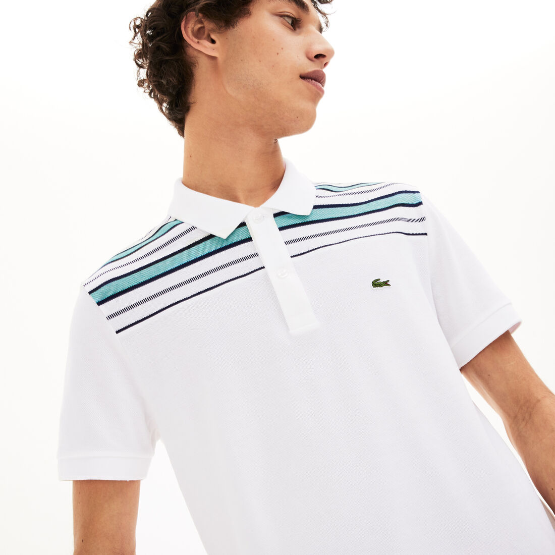 Men's Lacoste Striped Pane Polo Shirt