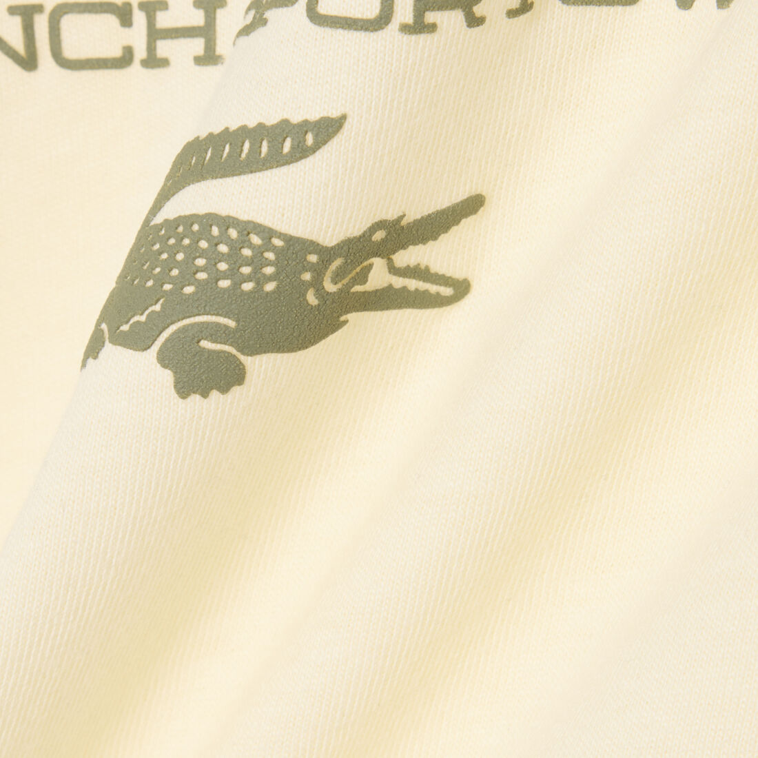 lacoste printed cotton t shirt