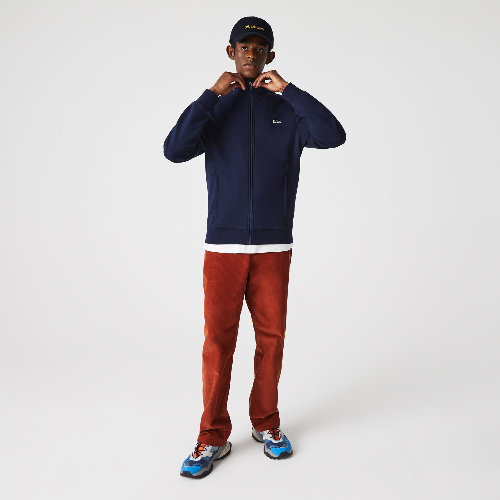 سويت شيرت من مزيج القطن الصوفي بسحاب مجموعة Lacoste SPORT للرجال سويت شيرت من مزيج القطن الصوفي بسحاب مجموعة Lacoste SPORT للرجال