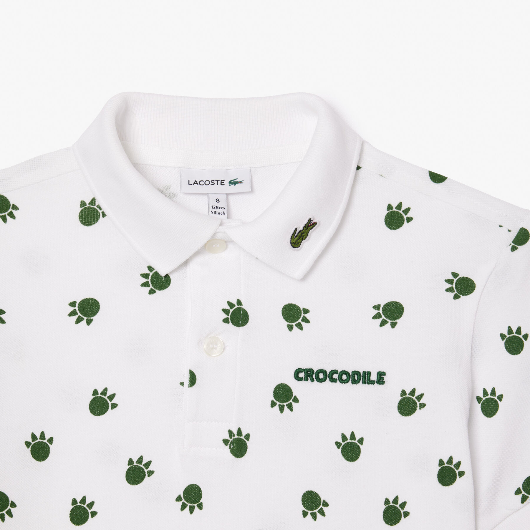 Printed Cotton Pique Polo Shirt lacoste printed cotton pique polo shirt