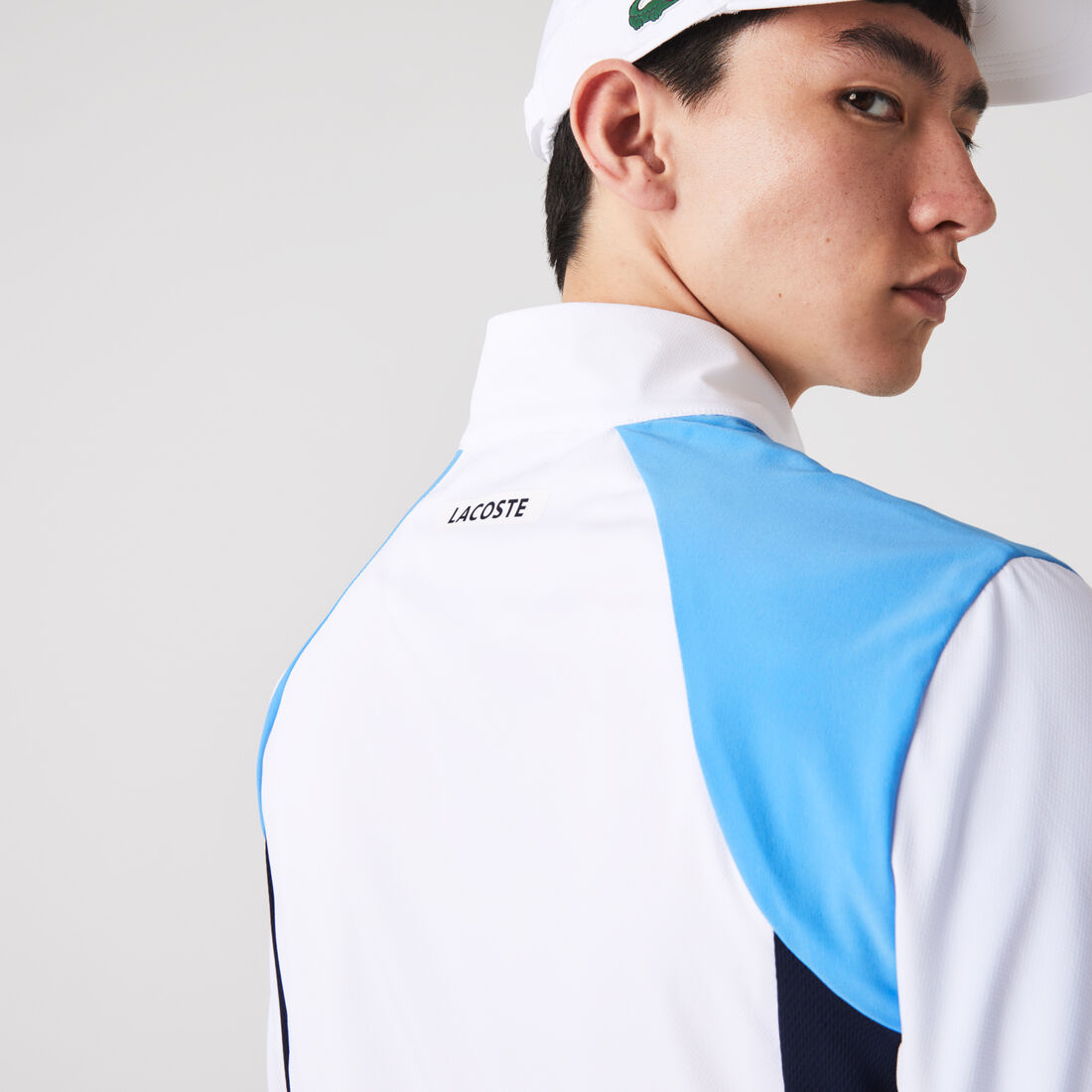 بدلة رياضية تنس بتصميم مقسم بألوان للرجال مجموعة Lacoste SPORT بدلة رياضية تنس بتصميم مقسم بألوان للرجال مجموعة Lacoste SPORT