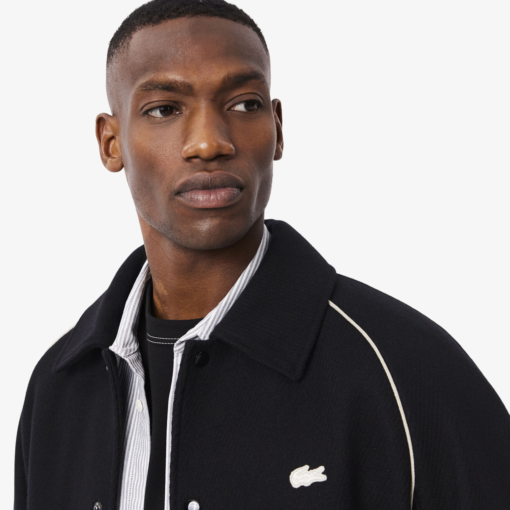 Badge Accent Wool Varsity Jacket Badge Accent Wool Varsity Jacket