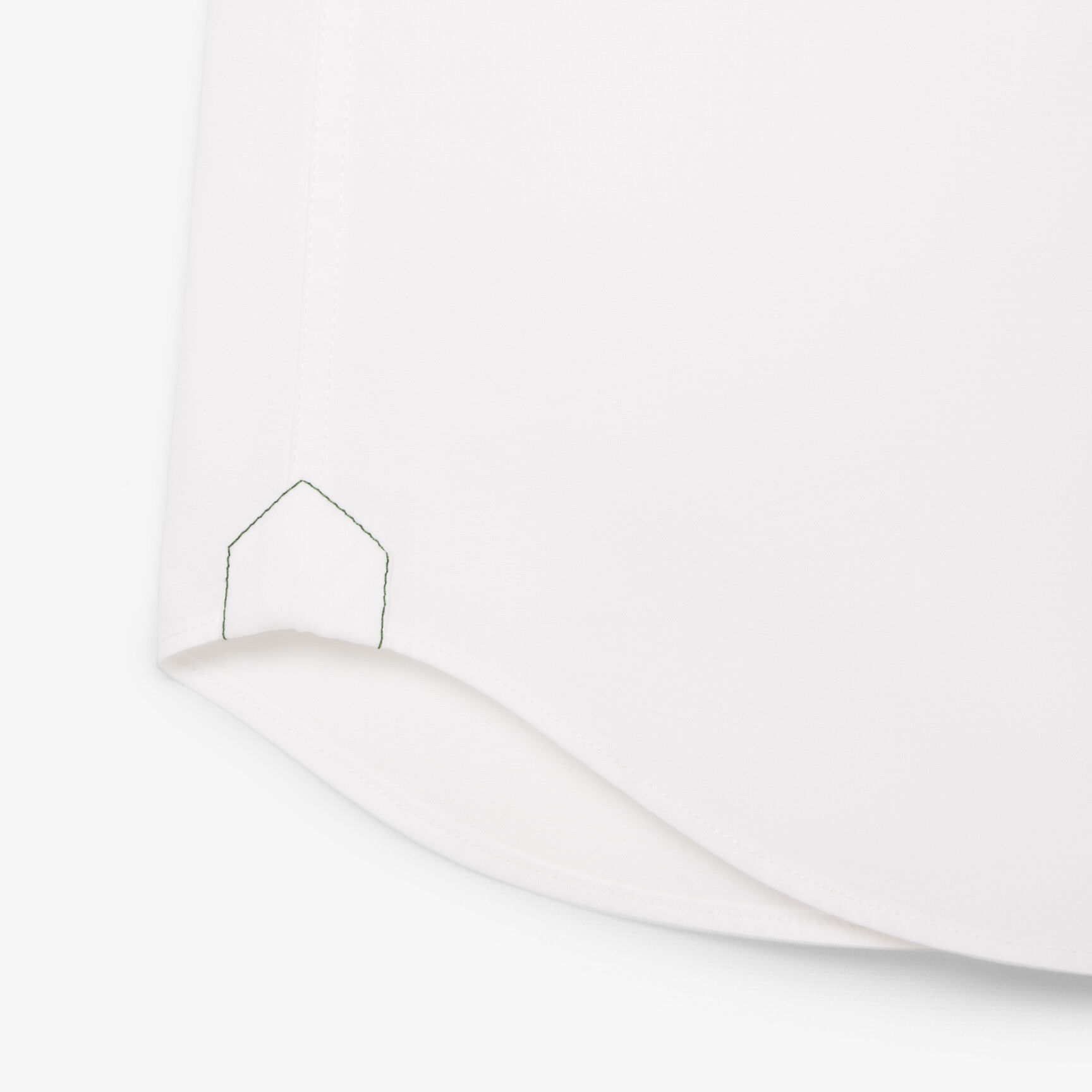 قميص بوبلين قطني مطاطي بقصة ضيقة