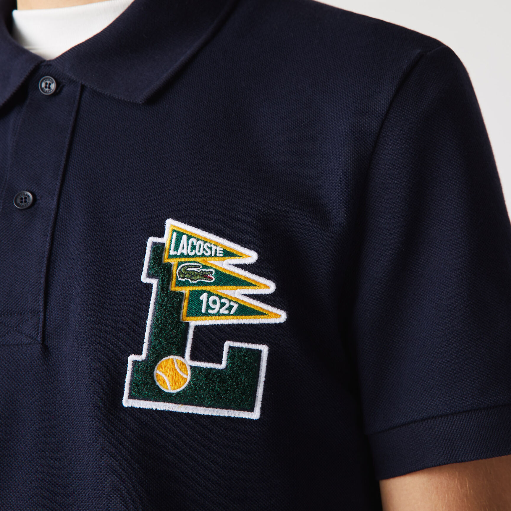 Men&rsquo;s Lacoste Regular Fit L Badge Cotton Piqu&eacute; Polo