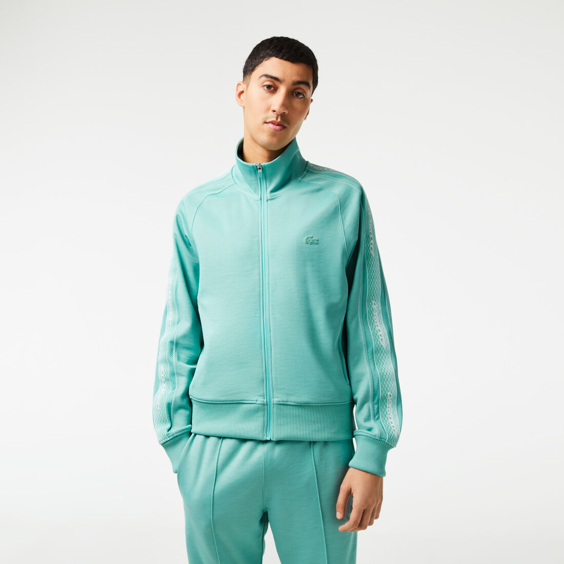 Men’s Lacoste Regular Fit Zipped Piqué Sweatshirt