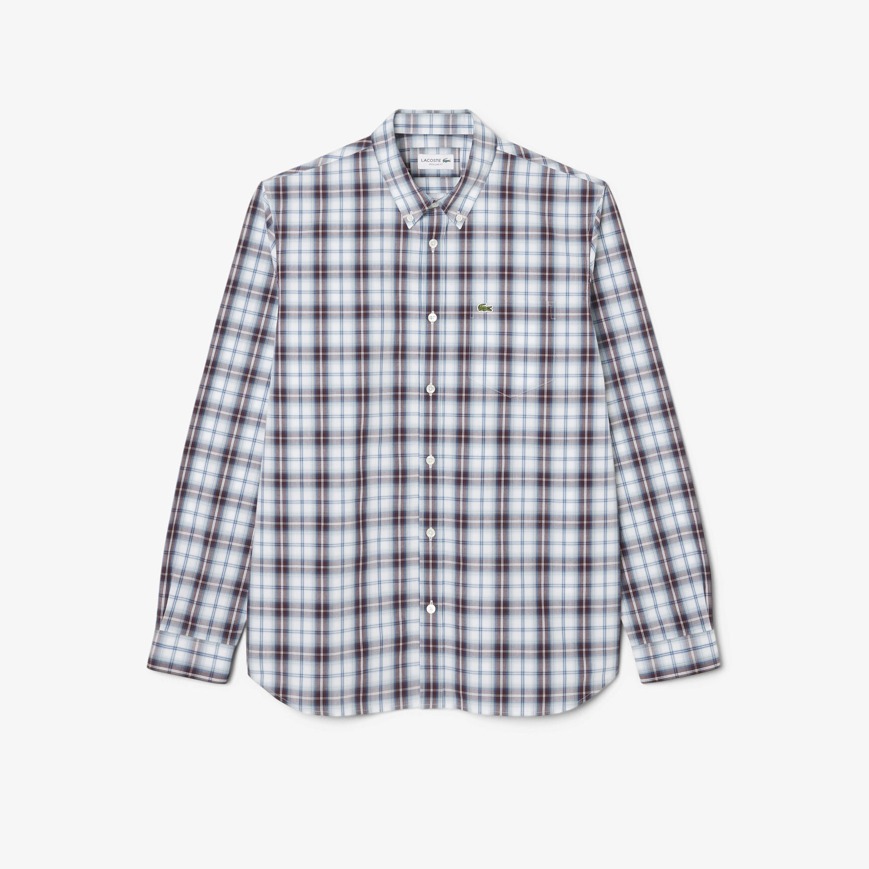 Regular Fit Poplin Plaid Shirt Regular Fit Poplin Plaid Shirt