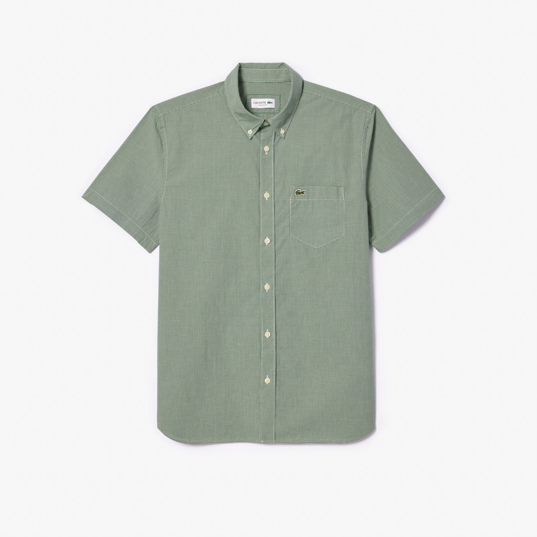 قميص قطن لون سادة بقصة عادية للرجال قميص قطن لون سادة بقصة عادية للرجال