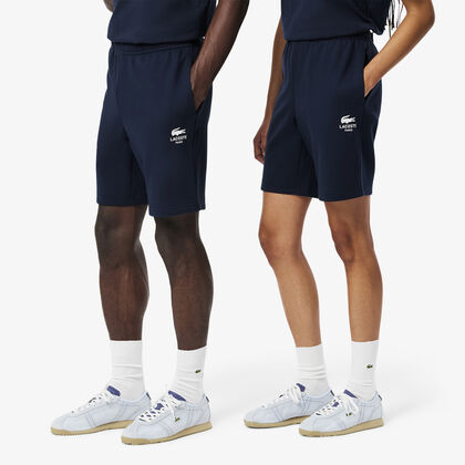 Printed cotton fleece shorts Printed Cotton Fleece Shorts