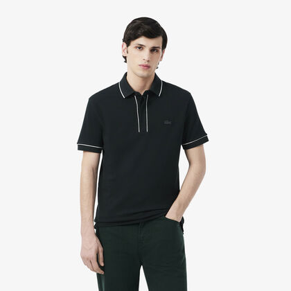 lacoste regular fit paris stretch pique polo shirt