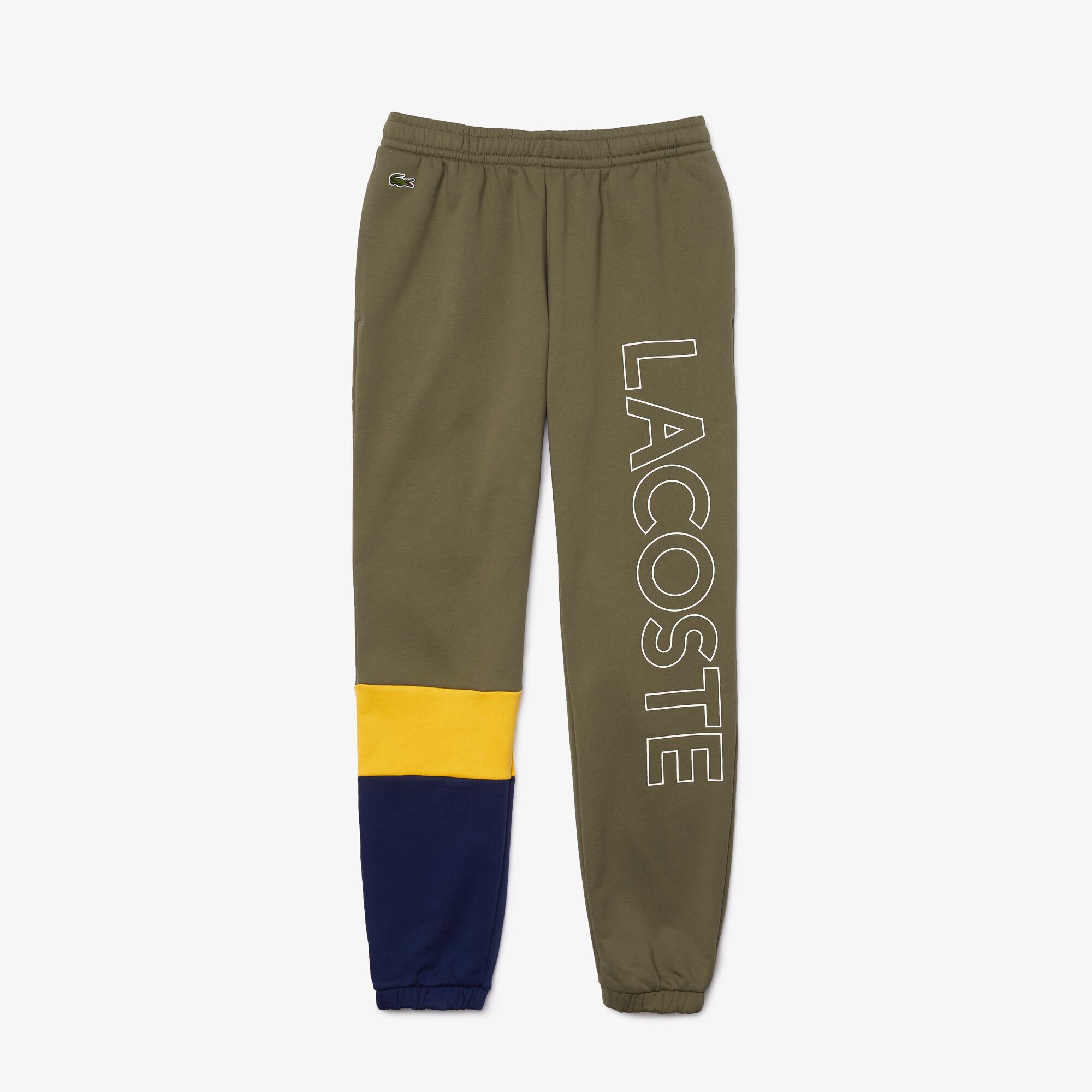 Buy Men s Lettered Colorblock Fleece Tracksuit Pants Lacoste QA