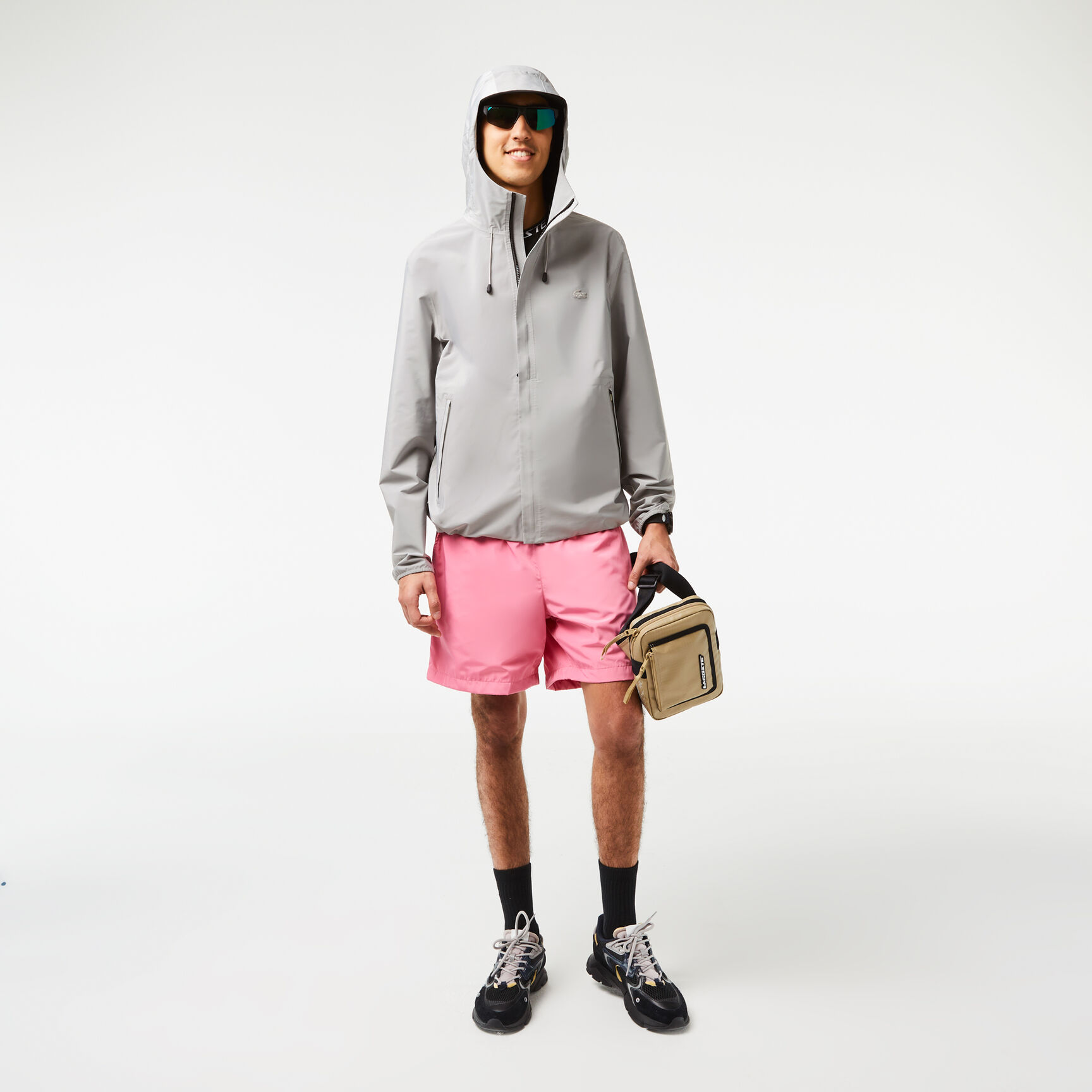 جاكيت لاكوست تويل خفيف مقاوم للماء للرجال جاكيت لاكوست تويل خفيف مقاوم للماء للرجال