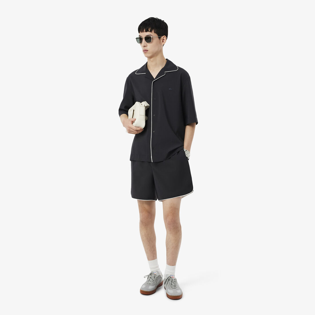 Relaxed Fit Short Sleeved Wool Shirt Relaxed Fit Short Sleeved Wool Shirt