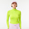 women s lacoste zip neck wool sweater