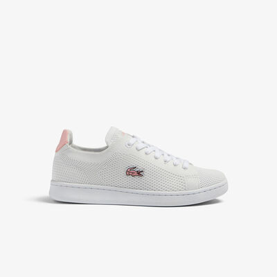 Women's Lacoste Carnaby Piqué Textile Heel Pop Trainers
