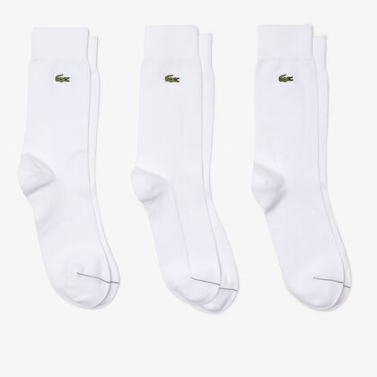 Unisex High-cut Cotton Piqué Socks Three-pack