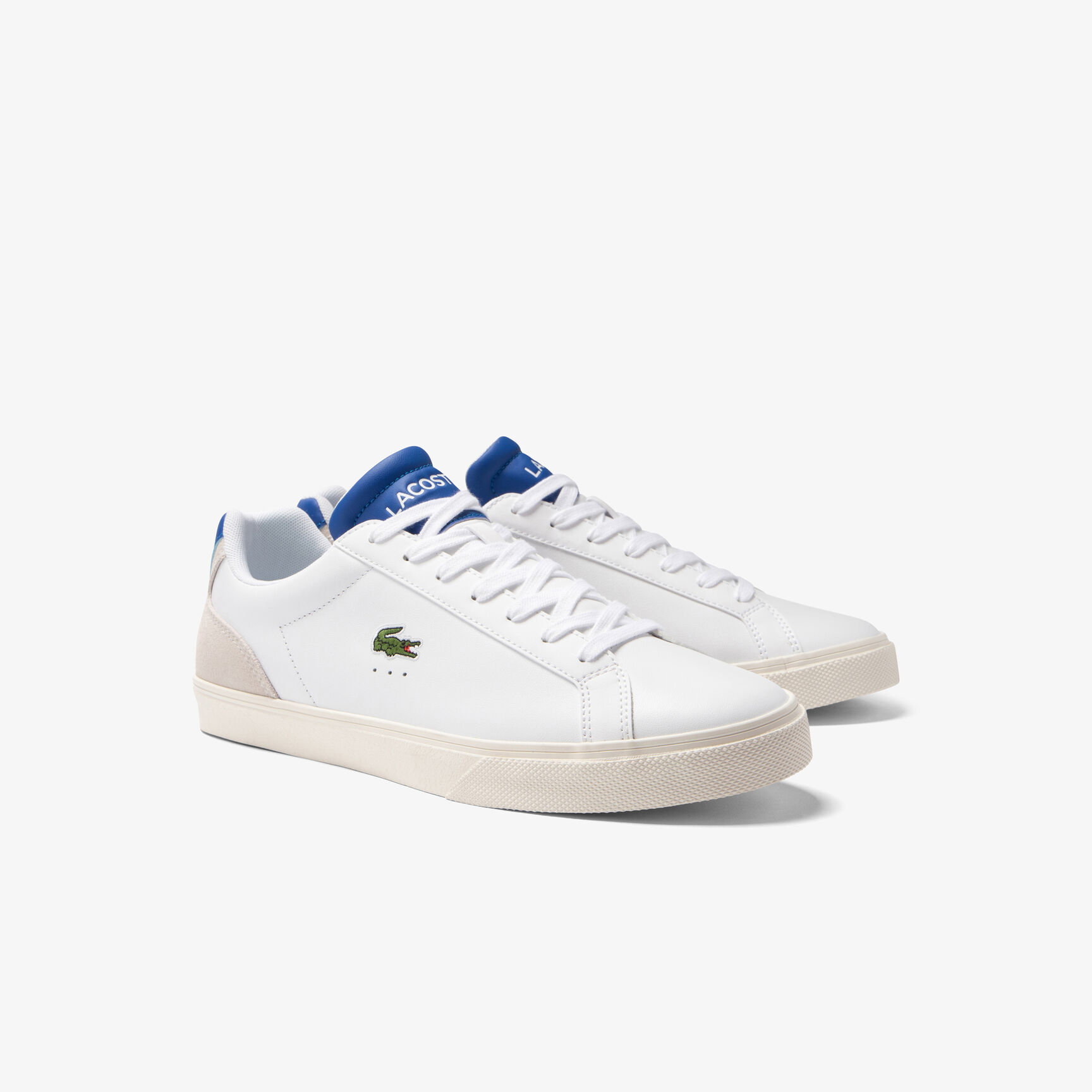 Men's Lacoste Lerond Pro Leather Heel Pop Trainers Men's Lacoste Lerond Pro Leather Heel Pop Trainers