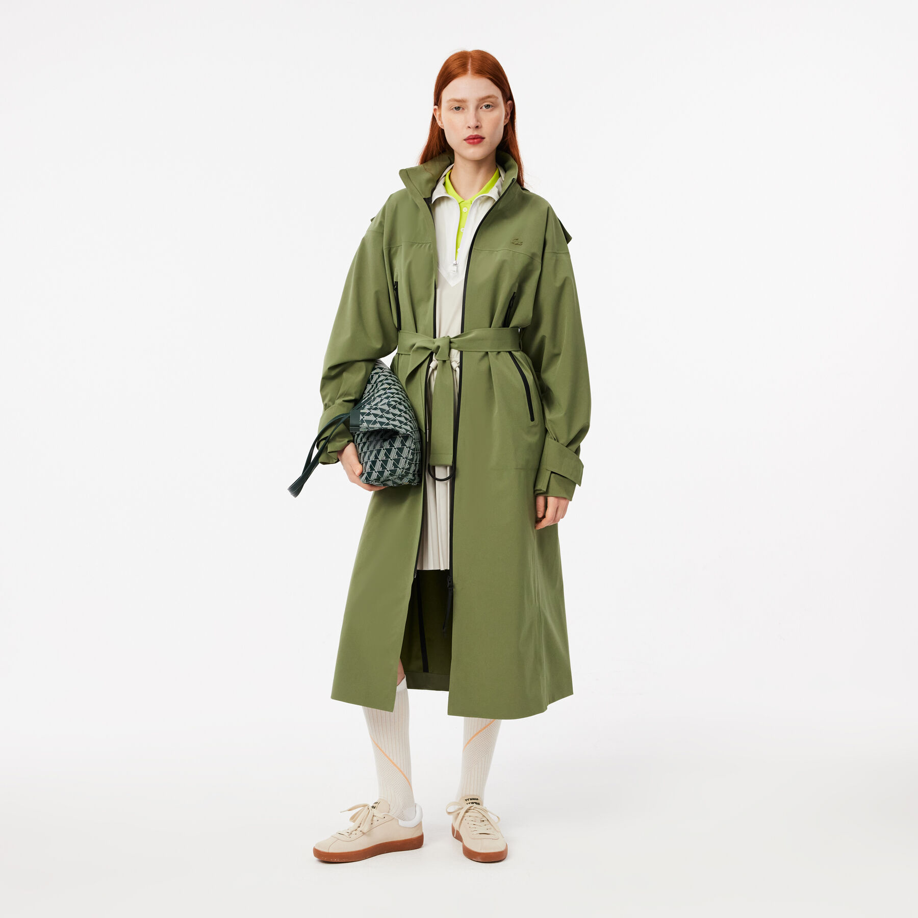 Long-Sleeved Colourblock Dress lacoste long sleeved colourblock dress