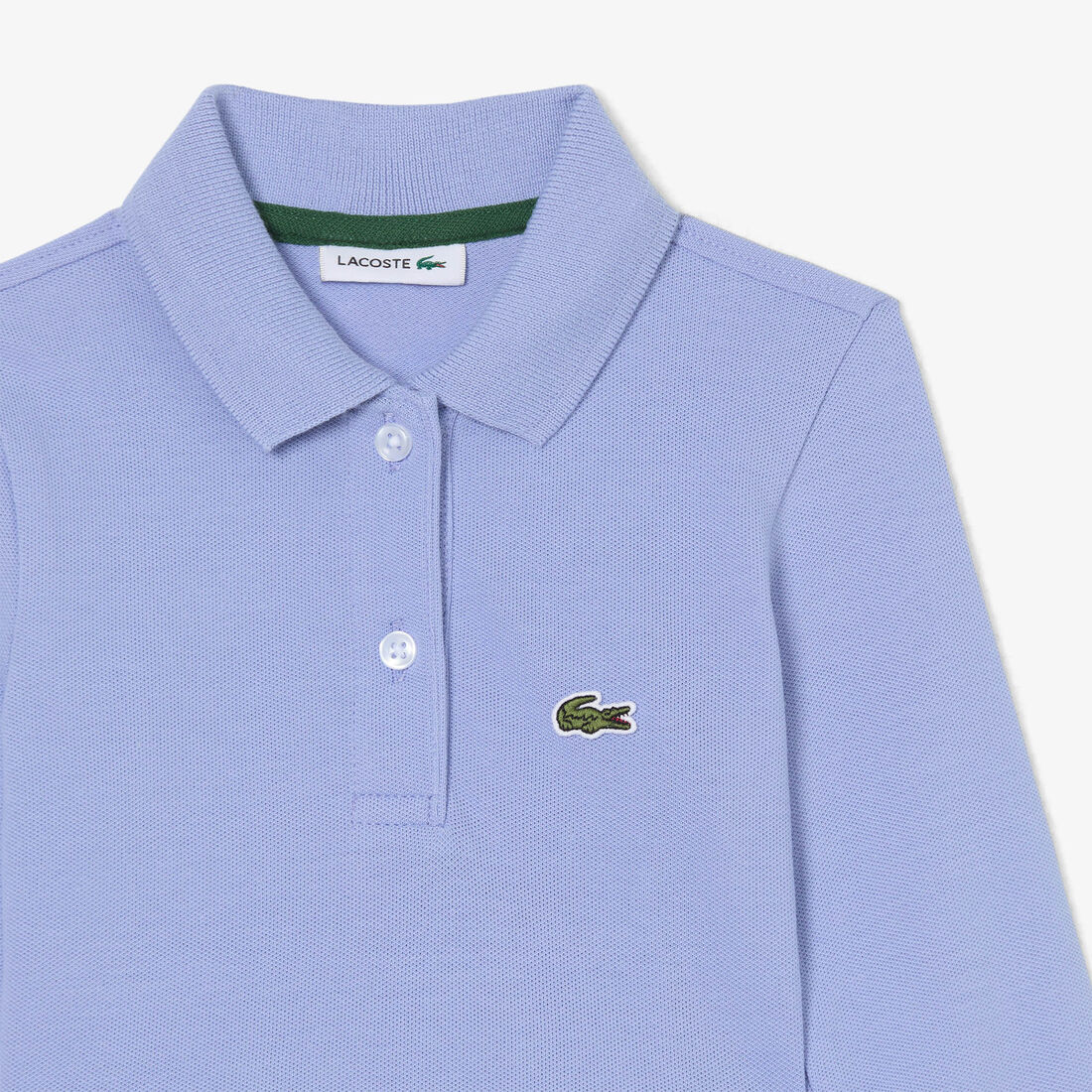 فستان بولو بيكيه مطاطي بأكمام طويلة فستان بولو بيكيه مطاطي بأكمام طويلة