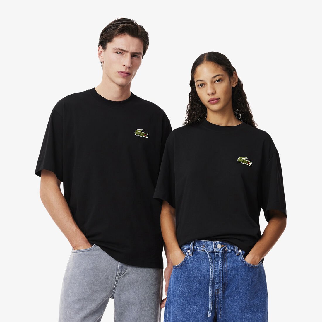 تي شيرت فضفاض من القطن الثقيل