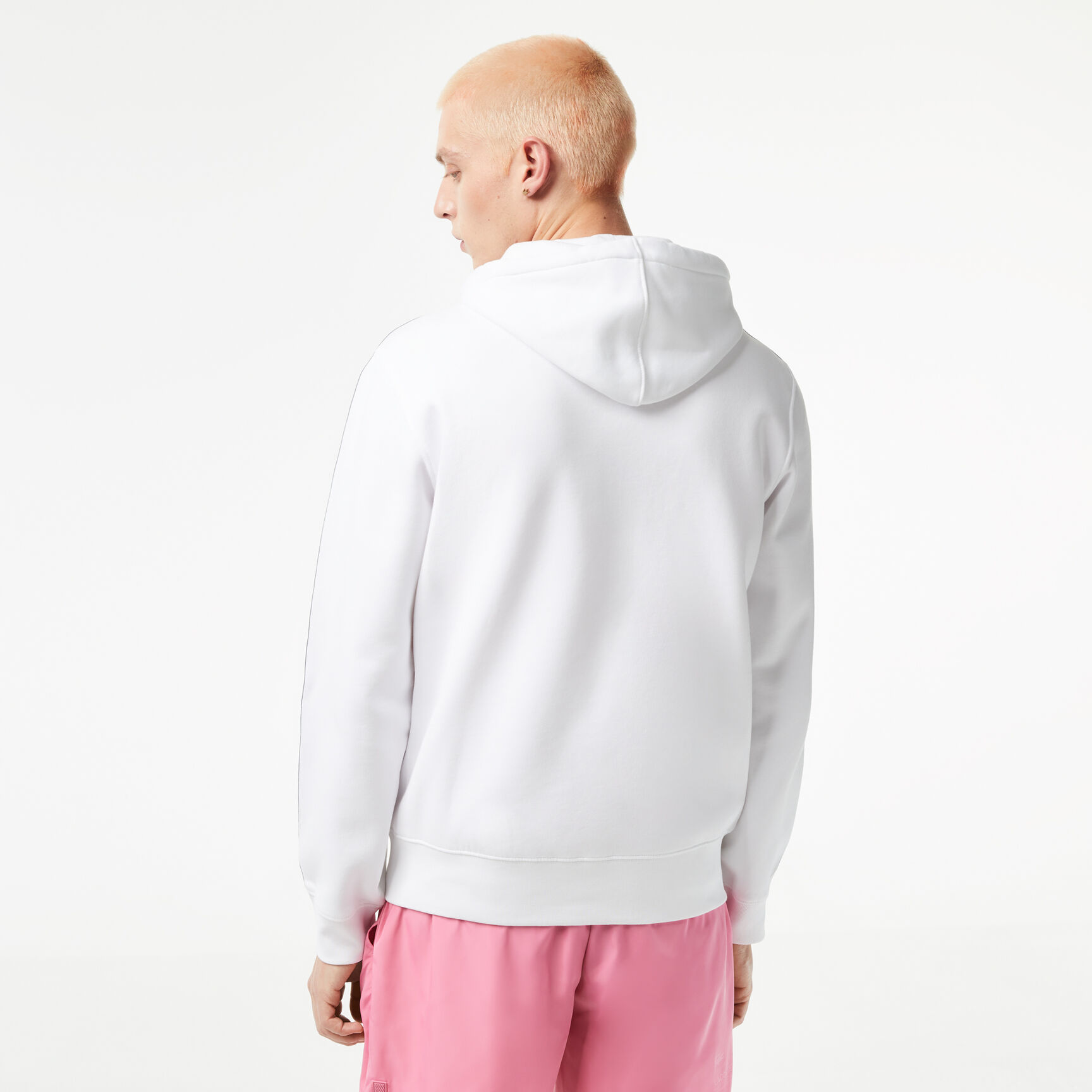 Men’s Classic Fit Zipped Hoodie with Brand Stripes Men’s Classic Fit Zipped Hoodie with Brand Stripes