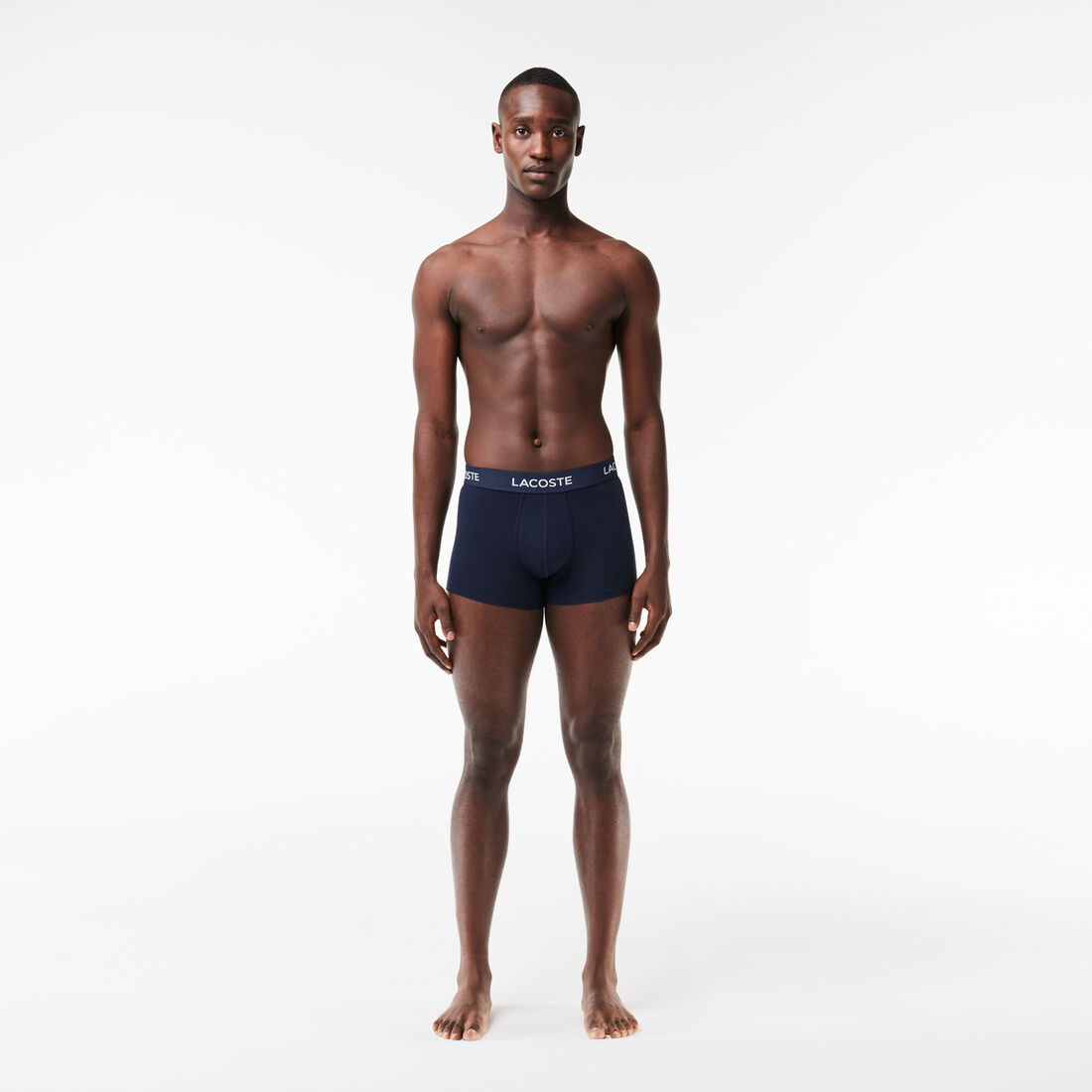 Men's 3-Pack Lacoste Logo Waist Trunks