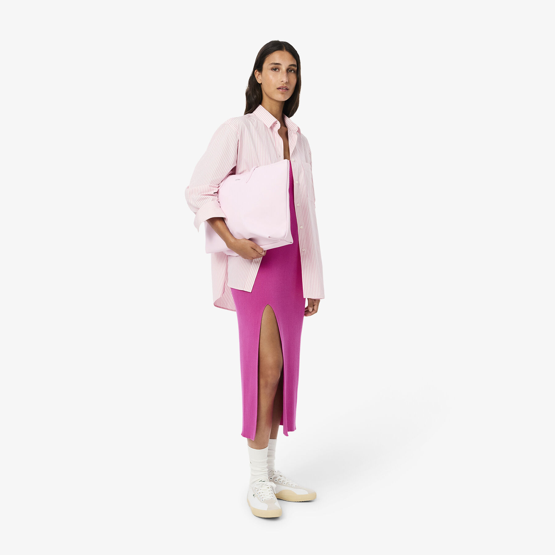 Long Seamless Ribbed Dress lacoste long seamless ribbed dress