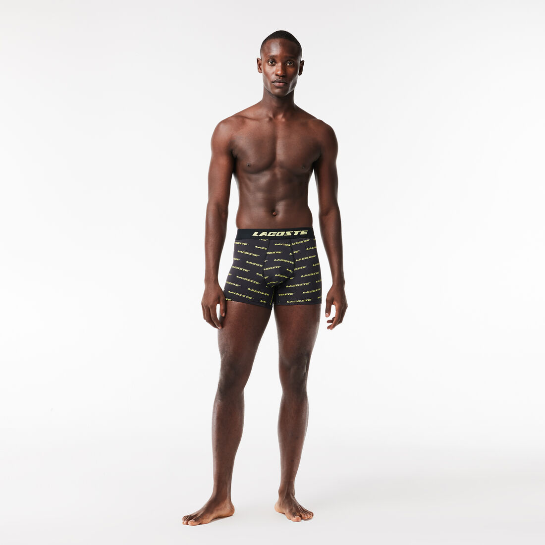 Men's 3-pack Lacoste Microfiber Print Trunks