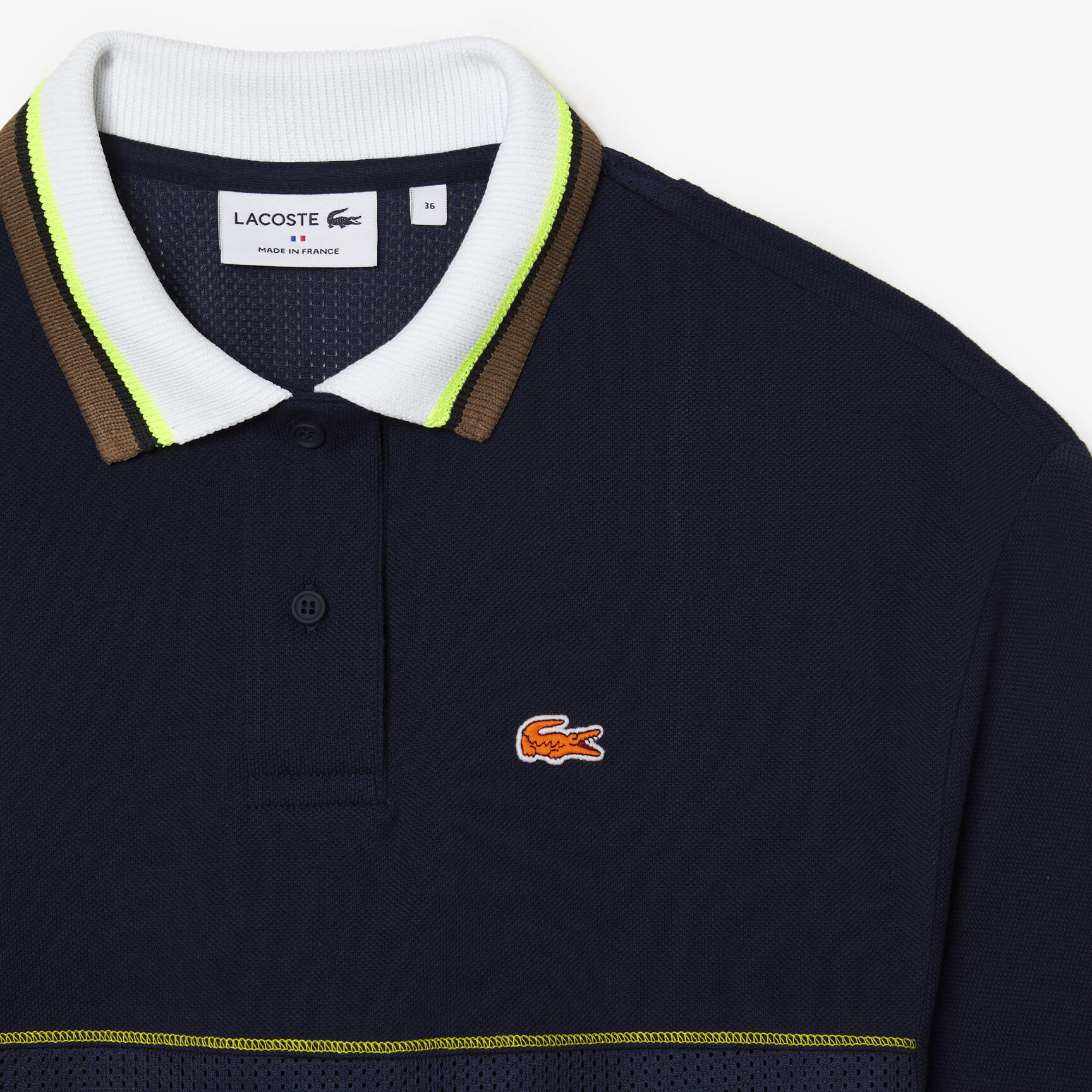 فستان بولو لاكوست قطن تيري عضوي صناعة فرنسية للنساء فستان بولو لاكوست قطن تيري عضوي صناعة فرنسية للنساء