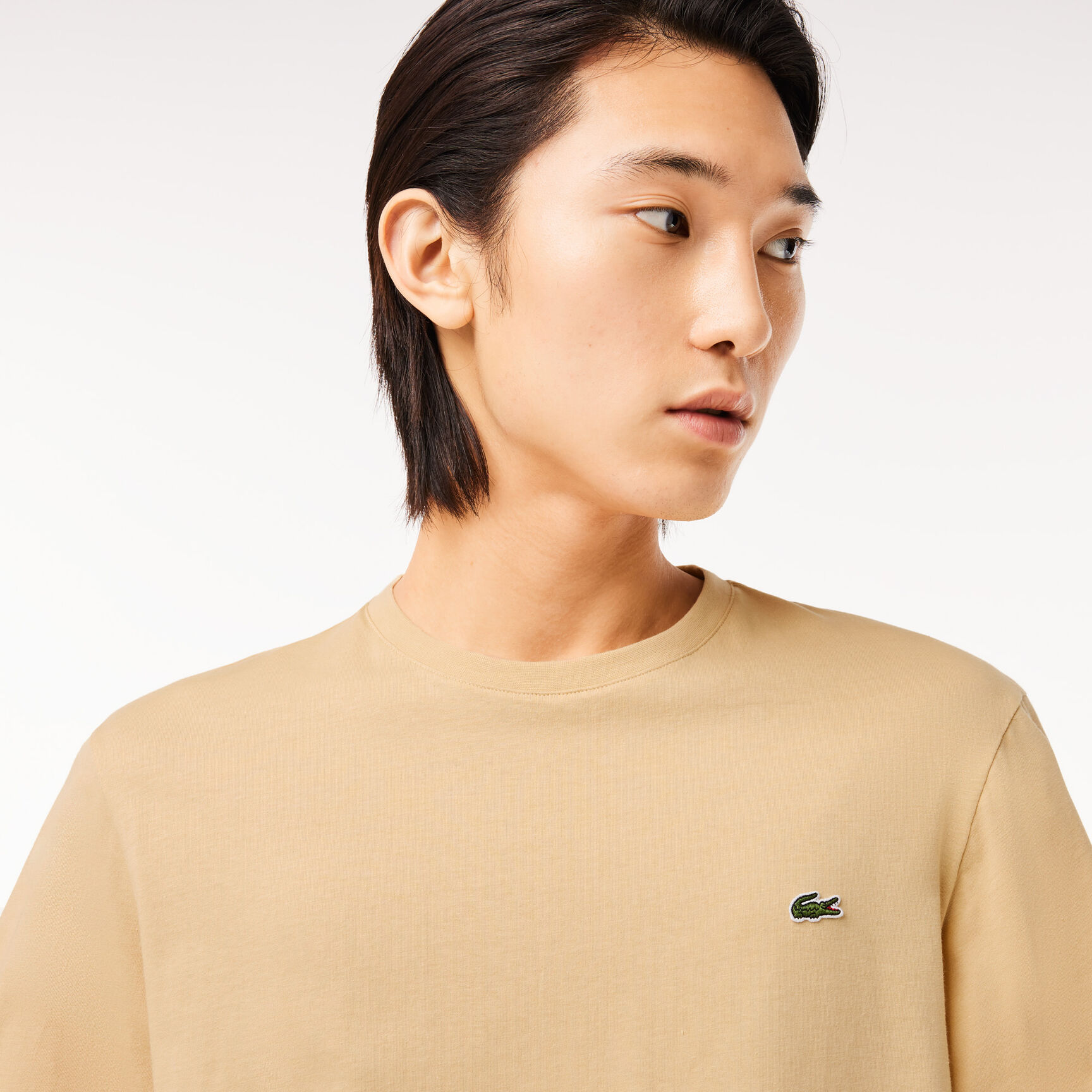 تي شيرت جيرسيه قطن ثقيل برقع متعددة لشعار الماركة تي شيرت جيرسيه قطن ثقيل برقع متعددة لشعار الماركة