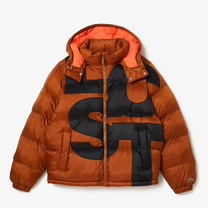 Men's Oversized Branded Water-repellent Short Puffed Jacket
