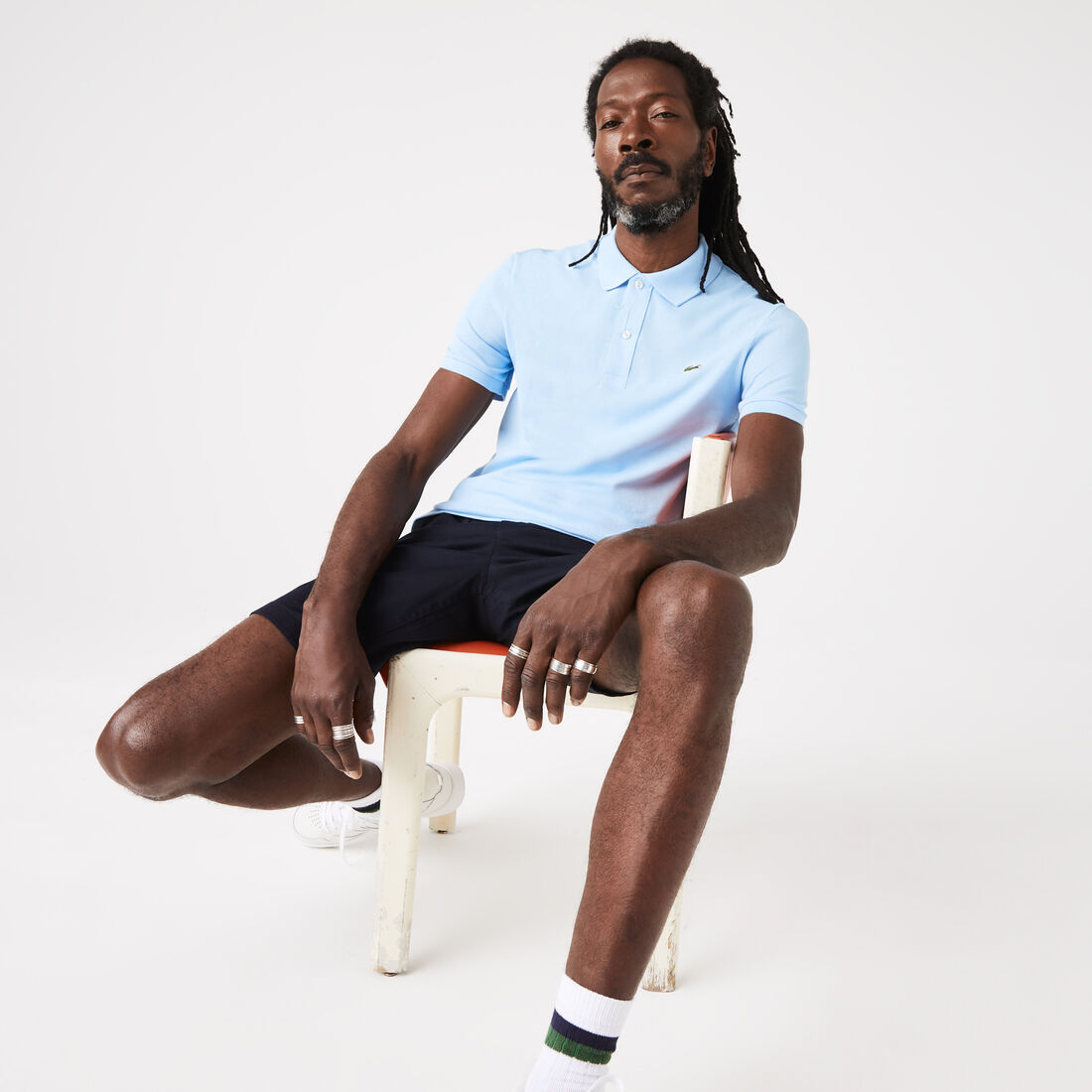 قميص بولو بيكيه بقصة ضيقة L.12.12 قميص بولو بيكيه بقصة ضيقة L.12.12