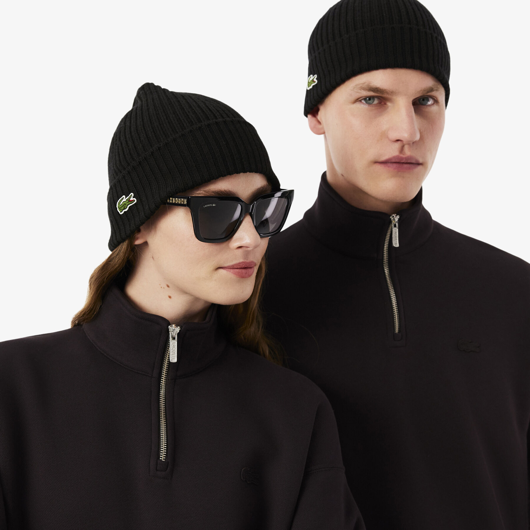 Rib Knit Brushed Wool Beanie