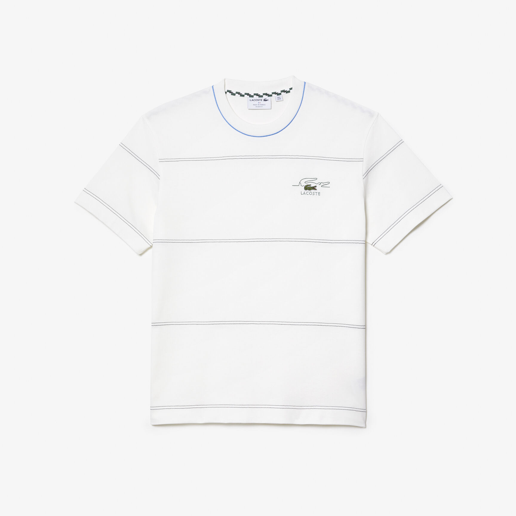 Men's Lacoste Organic Cotton Jersey Stripe T-shirt