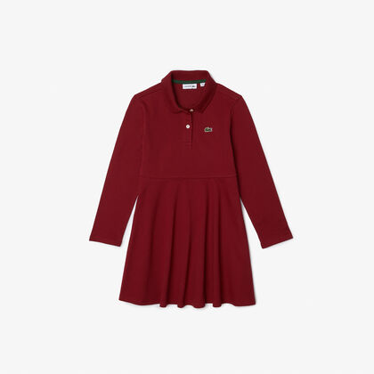 Girls' Lacoste Polo Collar Piqué Dress