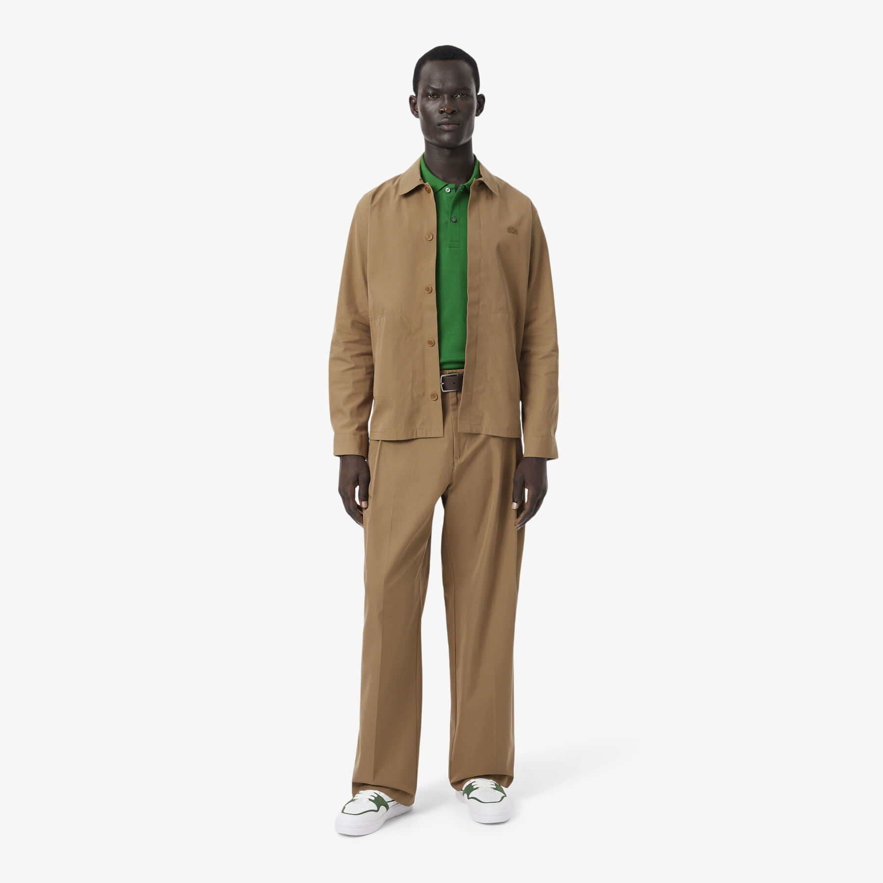 Loose Fit Pleated Twill Pants lacoste loose fit pleated twill pants