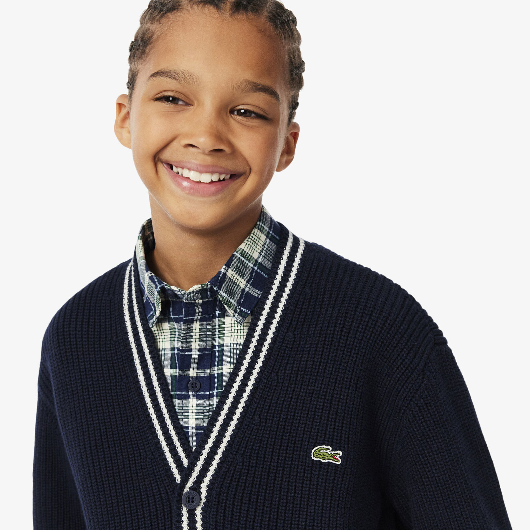 Cotton and Wool Cardigan lacoste cotton and wool cardigan