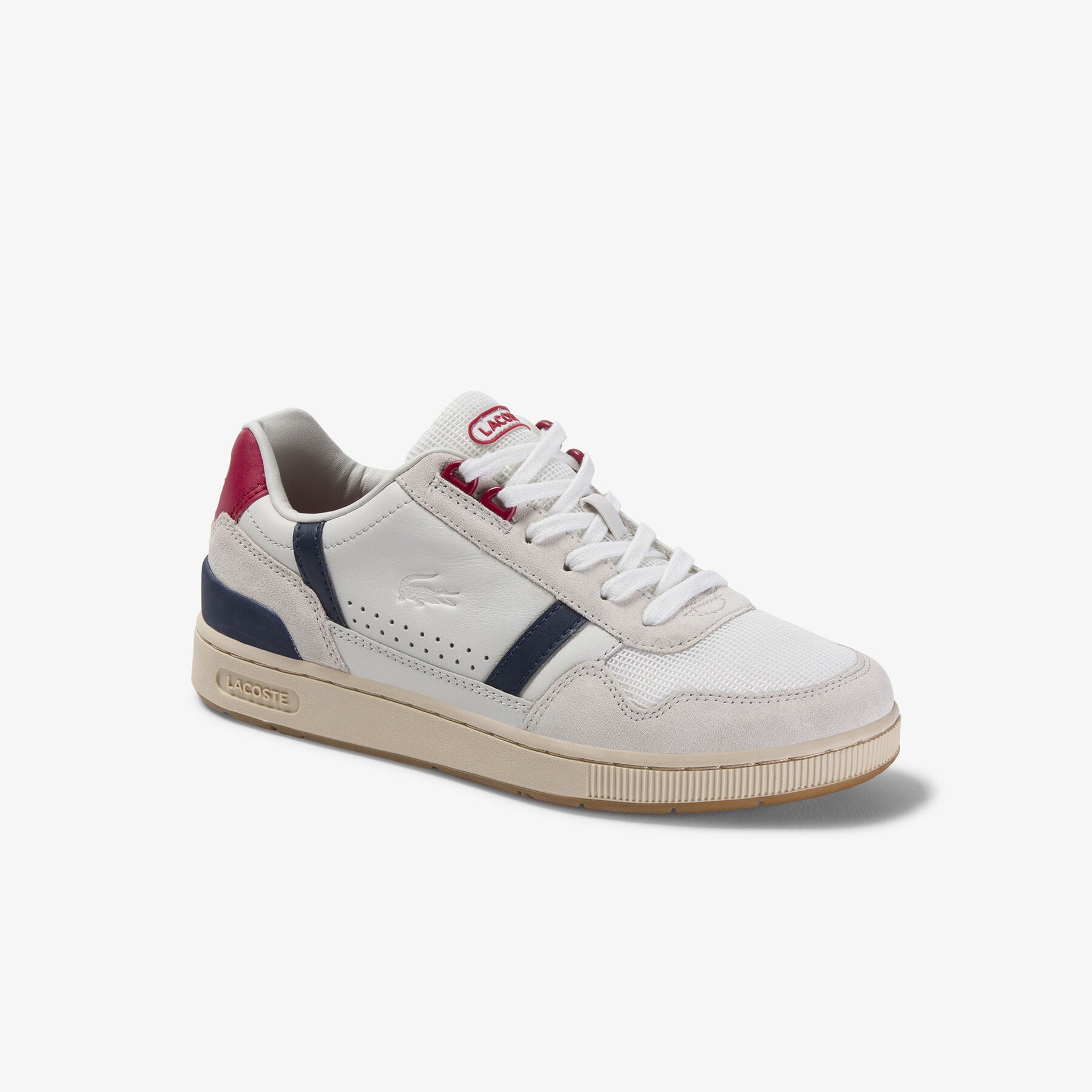 Women's T-Clip Leather Trainers lacoste women s t clip leather trainers