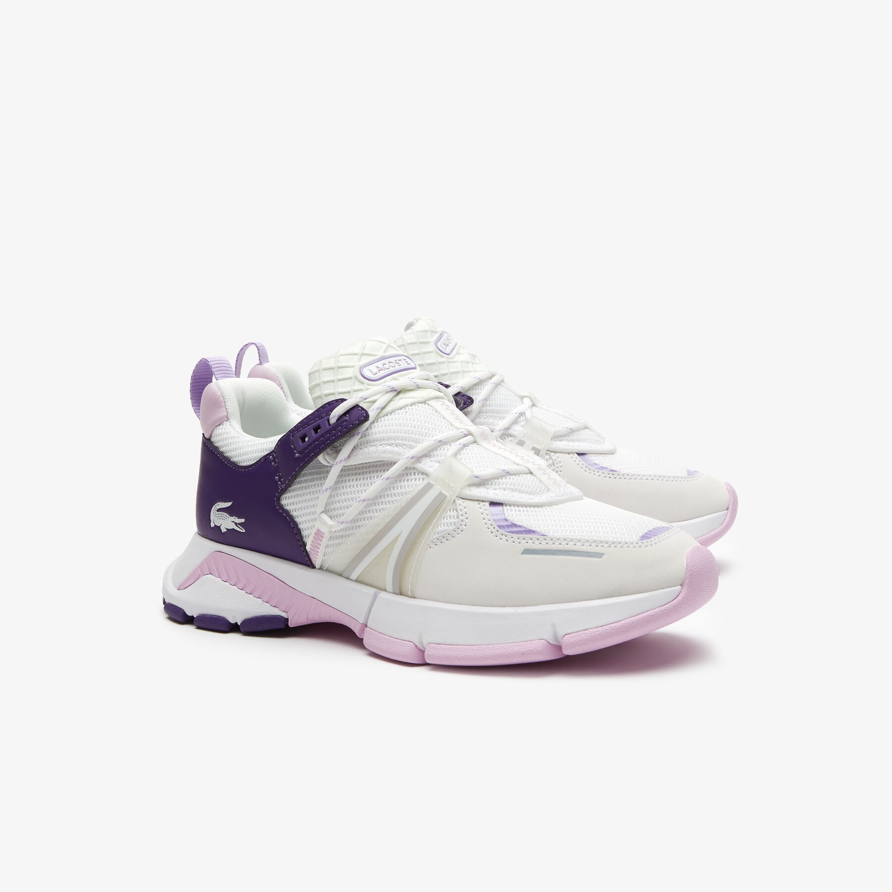Women's Lacoste L003 Textile Colour-Pop Trainers women s lacoste l003 textile colour pop trainers