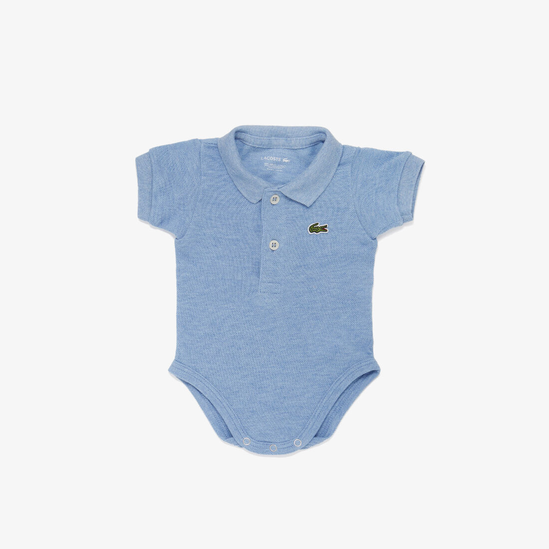 Baby Organic Cotton Piqué Bodysuit In Recycled Cardboard Box Set