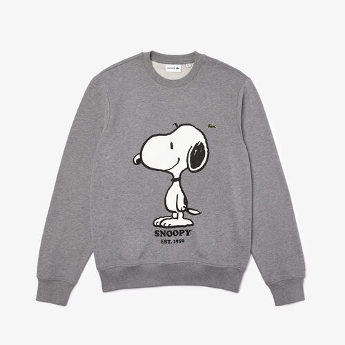 Unisex Lacoste X Peanuts Crew Neck Organic Cotton Sweatshirt