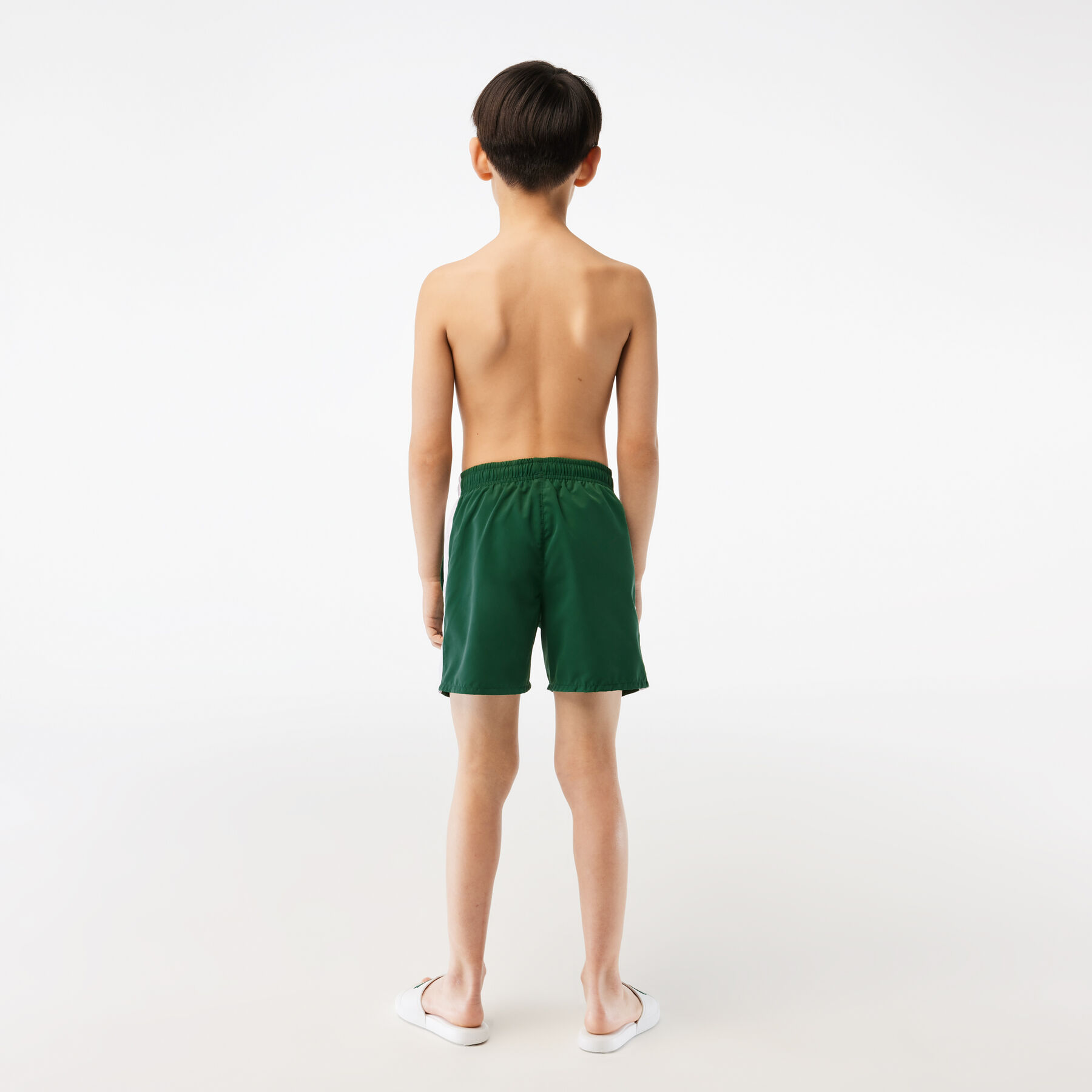 Boy’s Lacoste x Netflix Contrast Badge Swim Trunks boy s lacoste x netflix contrast badge swim trunks