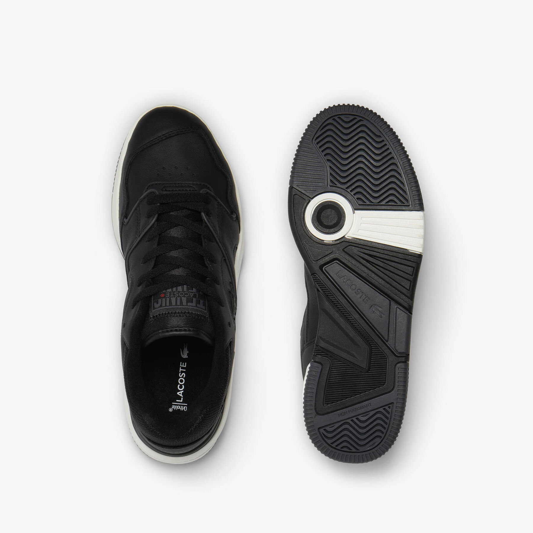lacoste men s lineshot leather trainers