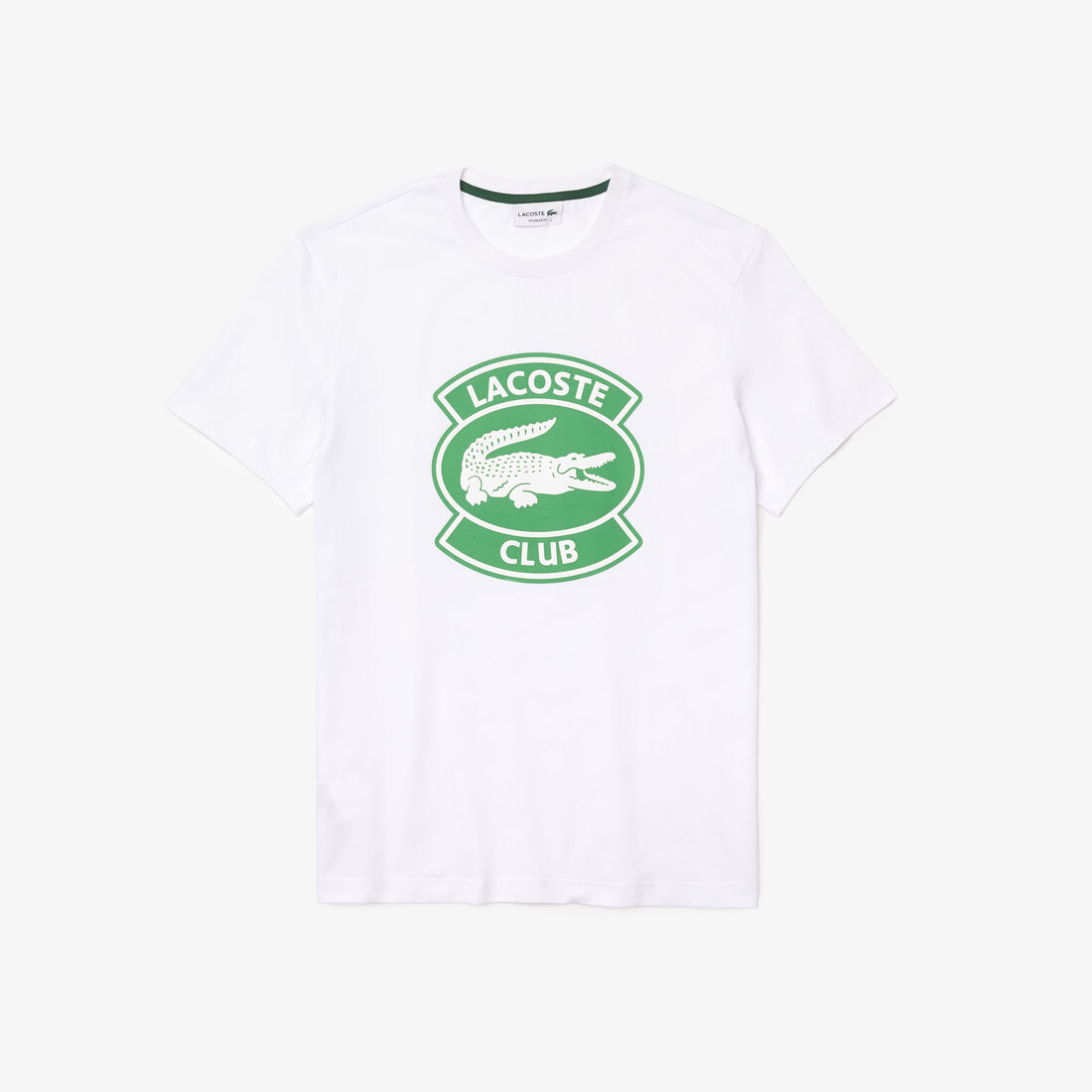 Men's Crew Neck Oversized Lacoste Club Badge Cotton T-shirt
