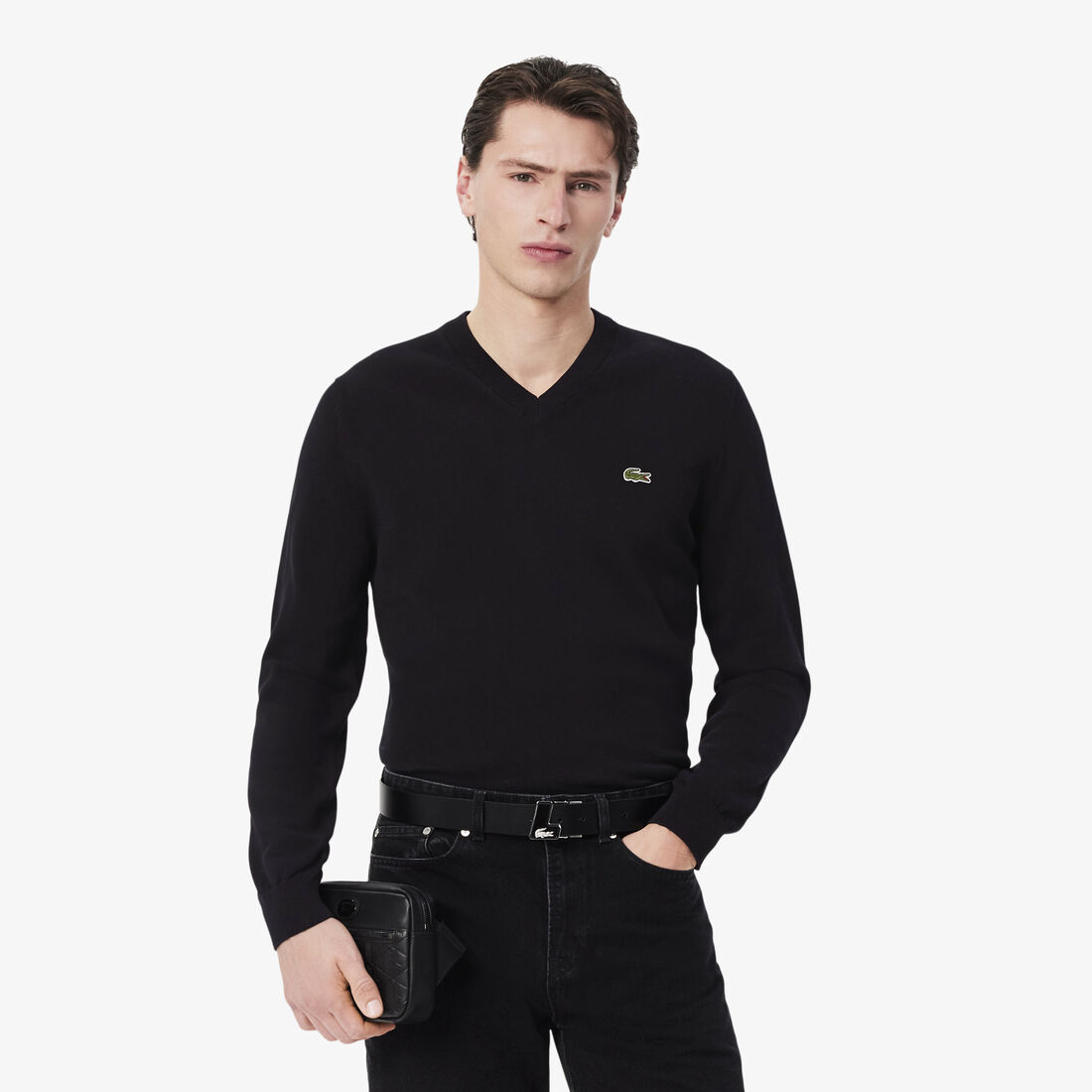 Men's V-neck Organic Cotton Sweater