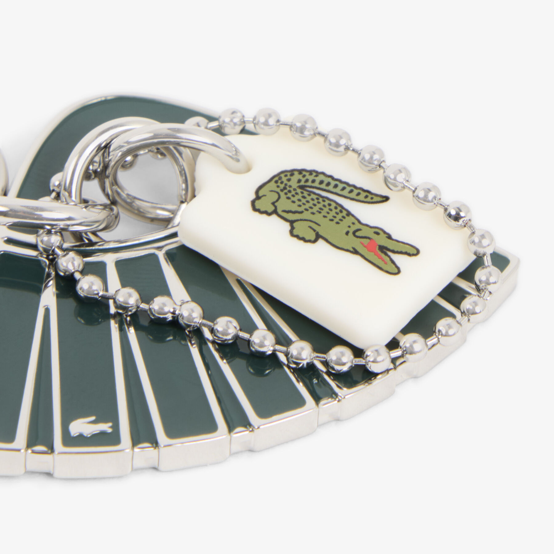 lacoste lenglen l charms key ring