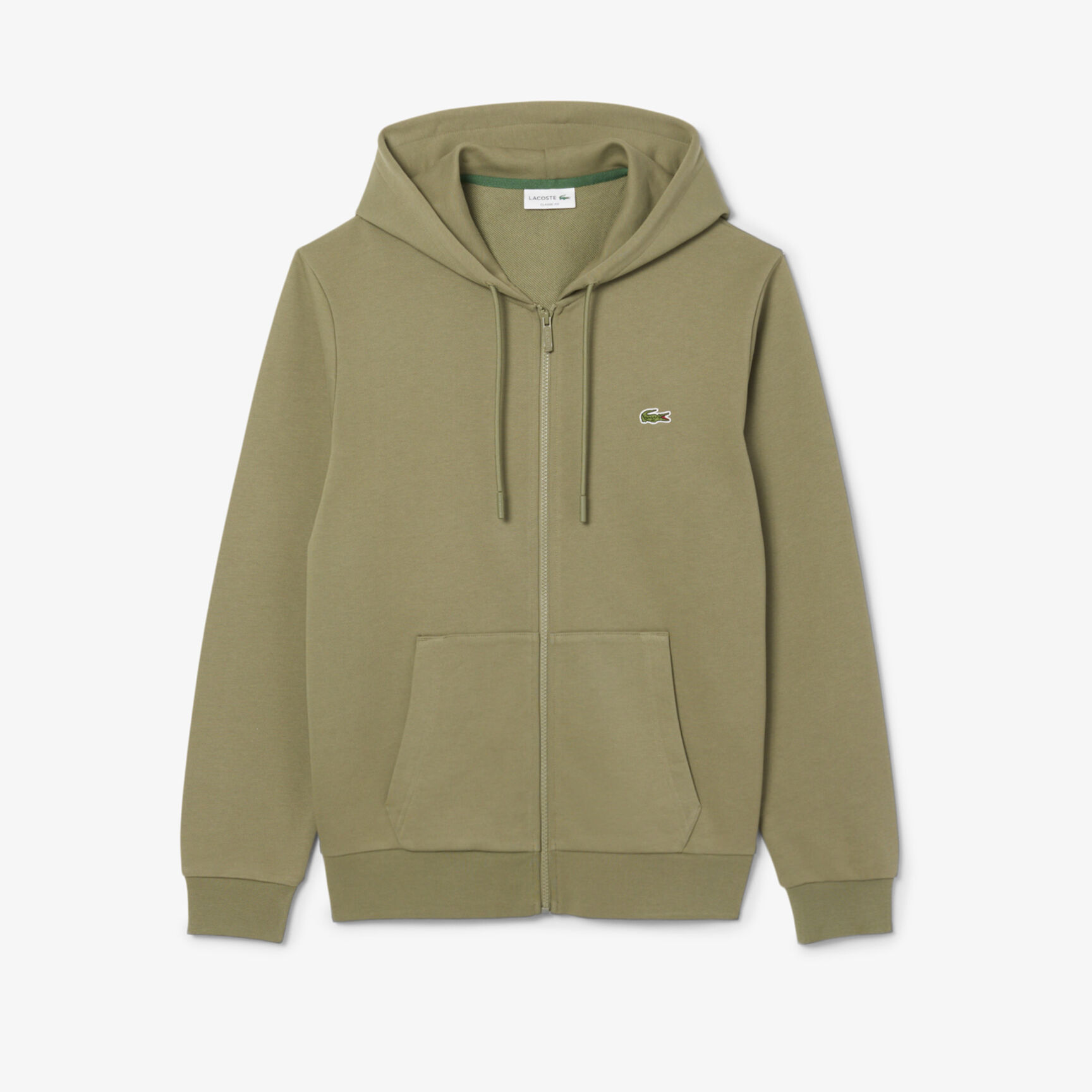 Classic Fit Zipped Fleece Sweatshirt