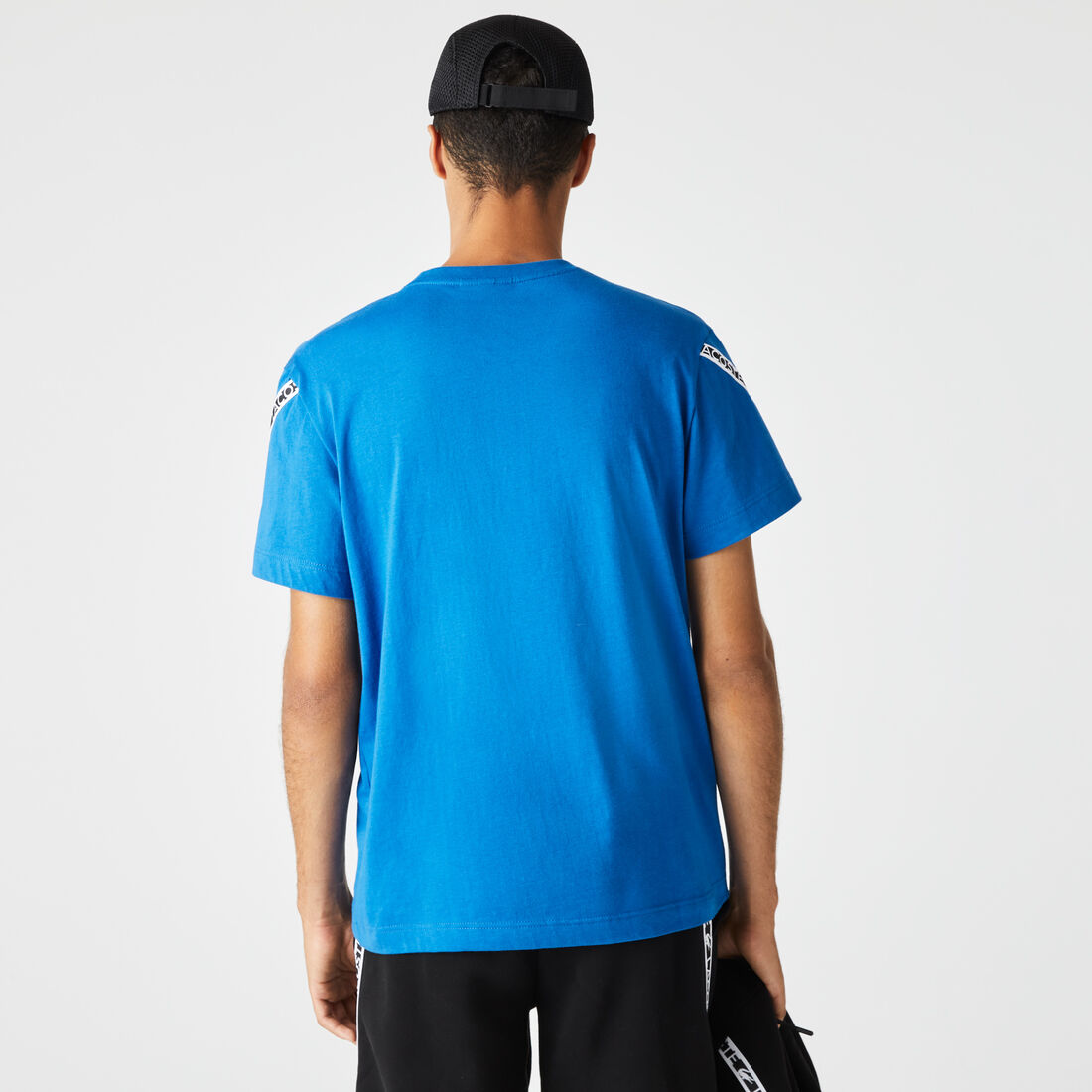 Men's Lacoste Regular Fit Printed Bands T-Shirt Men's Lacoste Regular Fit Printed Bands T-Shirt