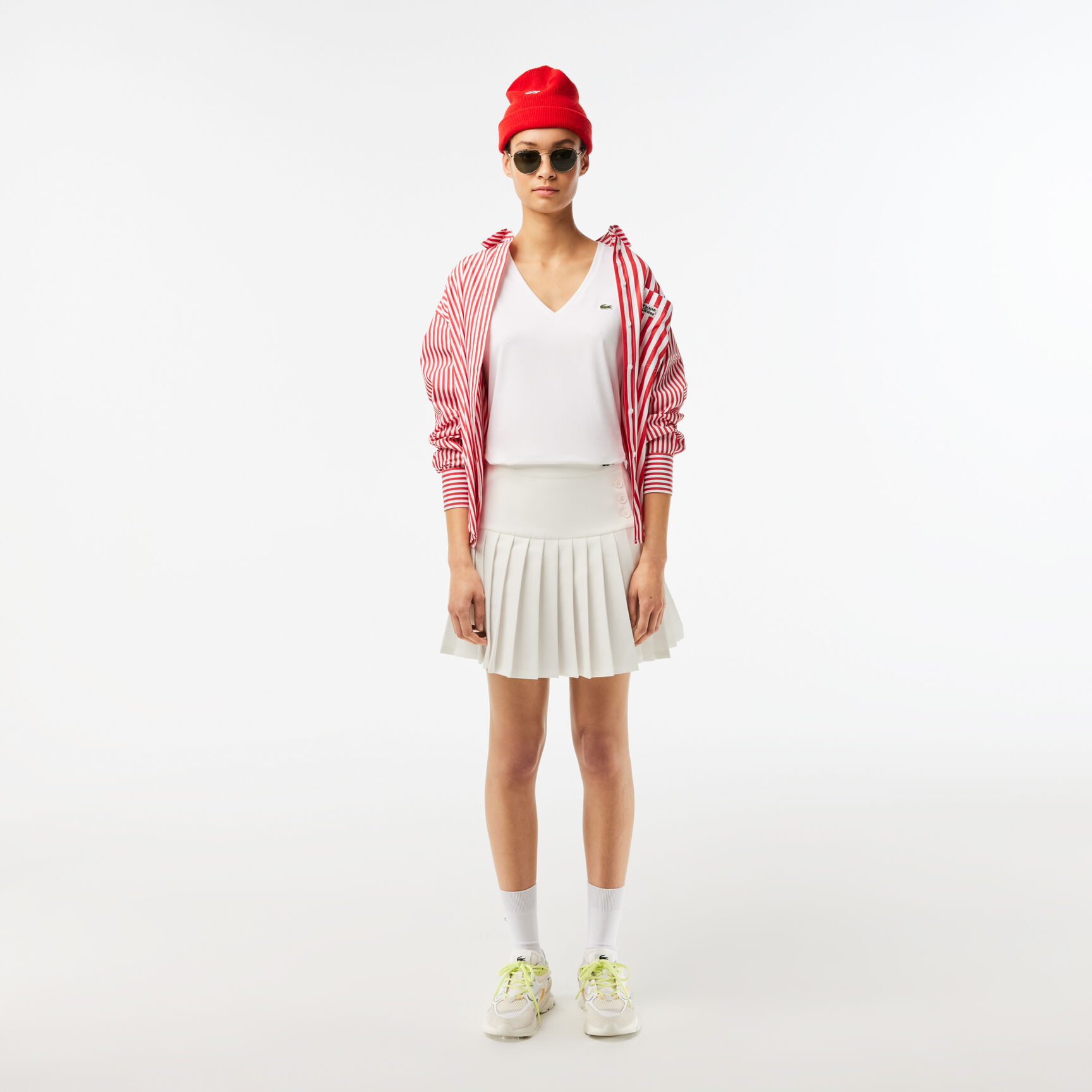 Women's V-neck Loose Fit Cotton T-shirt Women's V-neck Loose Fit Cotton T-shirt