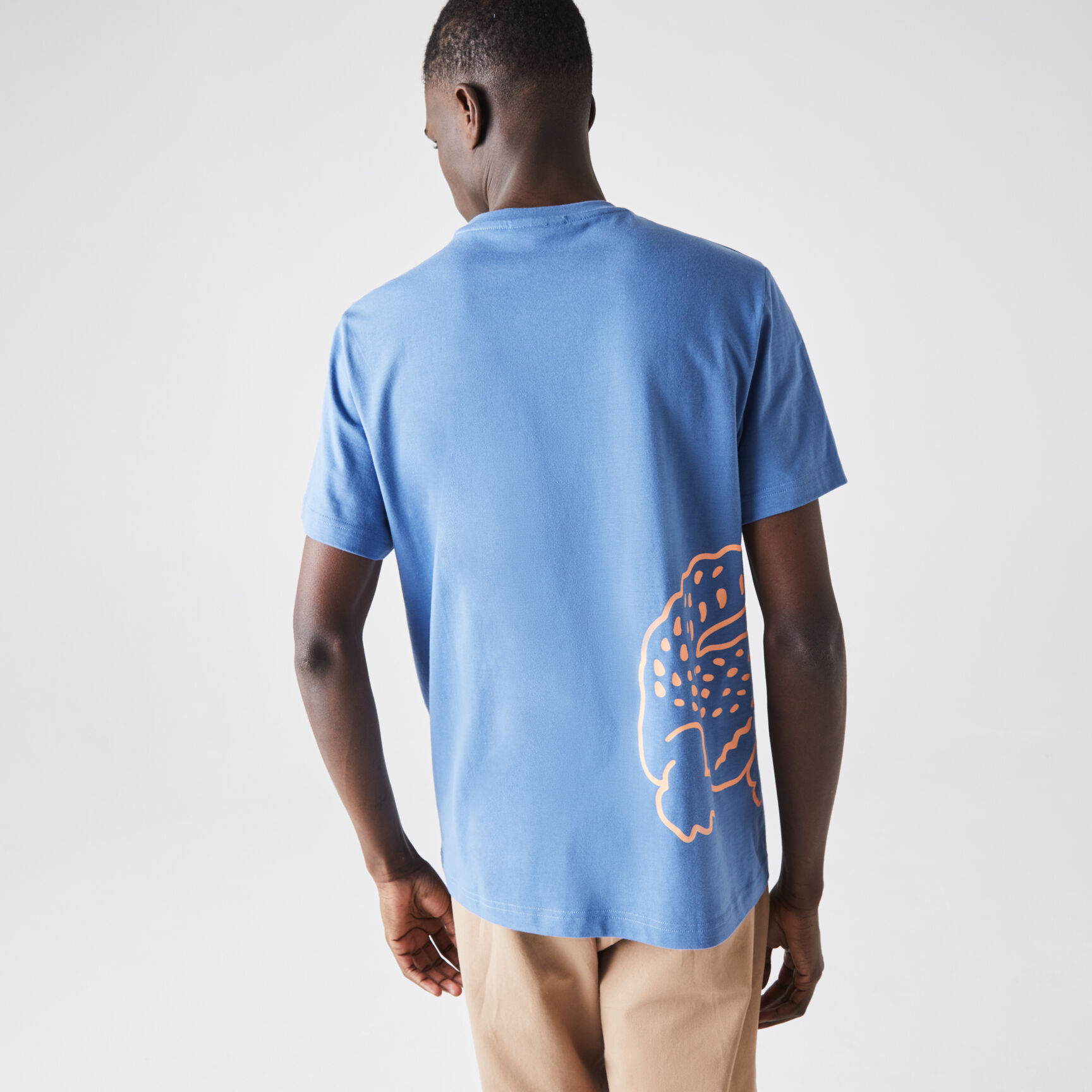 Men’s Crew Neck Crocodile Print Organic Cotton T-shirt Men’s Crew Neck Crocodile Print Organic Cotton T-shirt