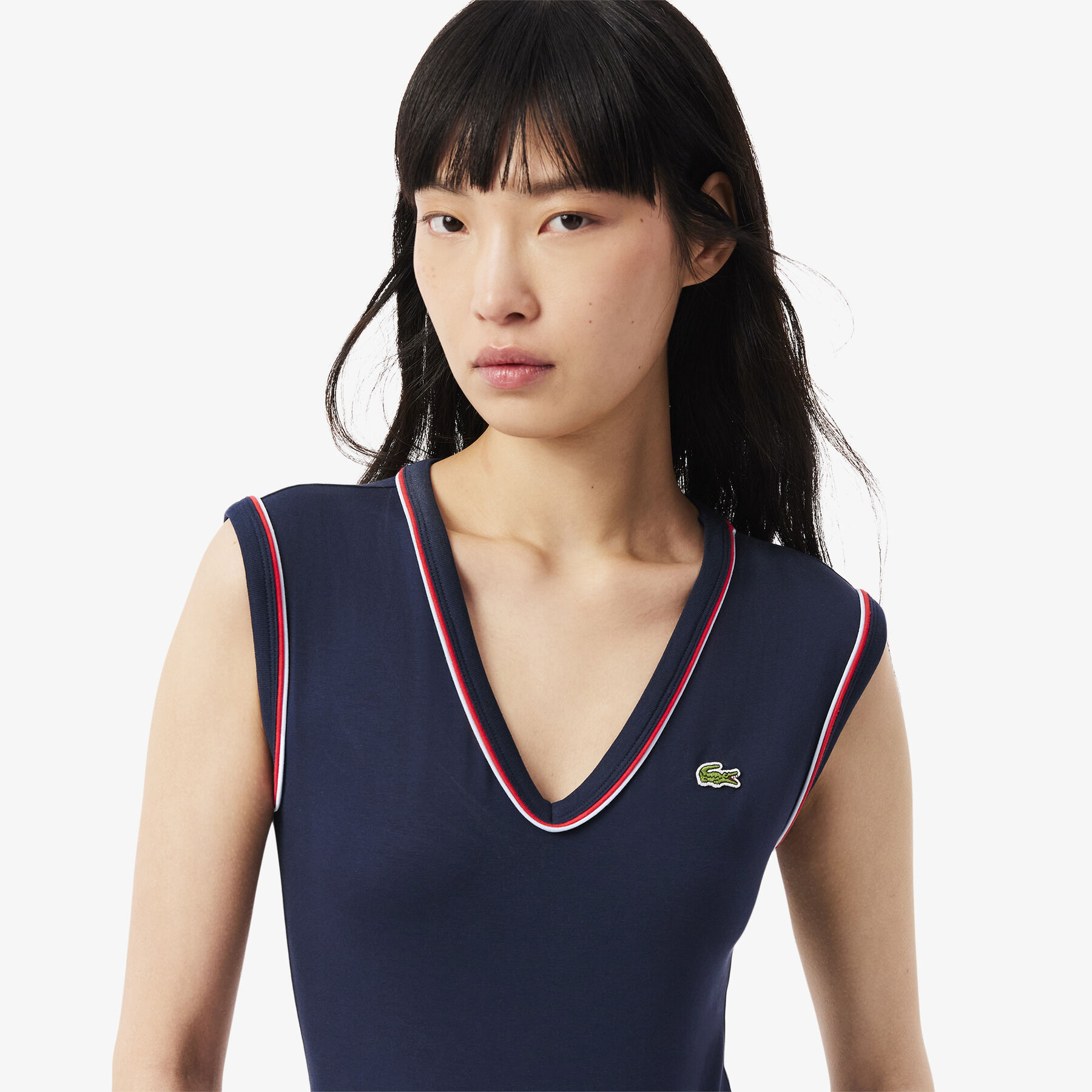 Slim Fit Open Back Cotton Body lacoste slim fit open back cotton body